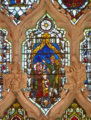 치네질스 왕에게 세례를 주는 도체스터의 성 비리노_photo by Lawrence OP_in the Dorchester Abbey.jpg